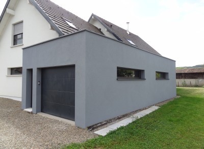 Extension de maison pour un agrandissement du garage à Fresney-le-Puceux (14)