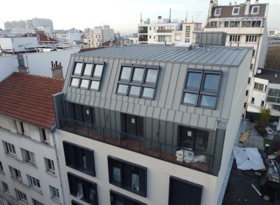 Surélévation toiture appartement immeuble à Saint-Germain-du-Pert
